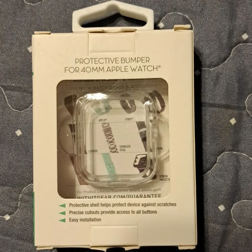 Protective Bumper clear Cover for 40 MM Apple Watch